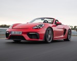 2020 Porsche 718 Spyder (Color: Guards Red) Front Three-Quarter Wallpapers 150x120