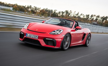 2020 Porsche 718 Spyder (Color: Guards Red) Front Three-Quarter Wallpapers 450x275 (261)