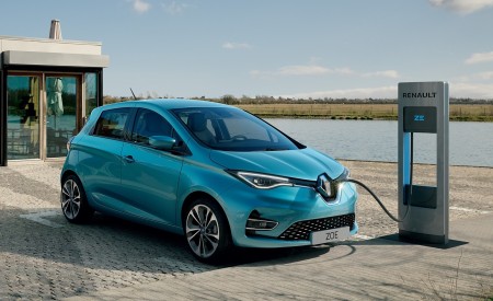 2020 Renault Zoe (Color: Celadon Blue) Charging Wallpapers 450x275 (2)