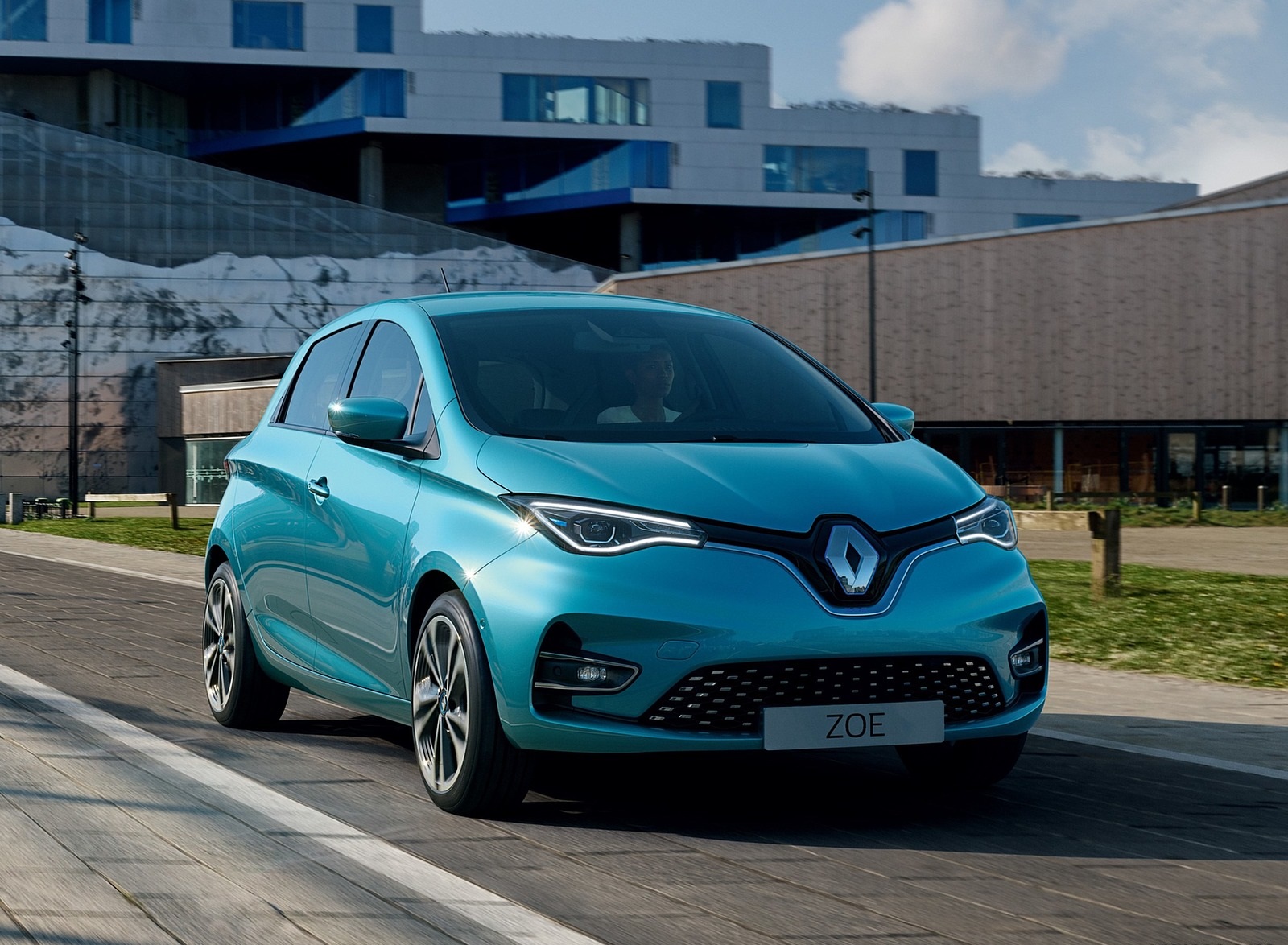 2020 Renault Zoe (Color: Celadon Blue) Front Three-Quarter Wallpapers (3)