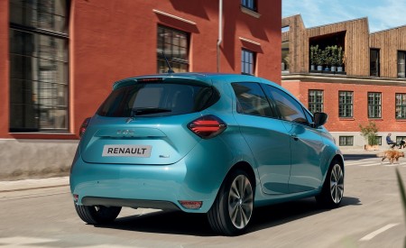 2020 Renault Zoe (Color: Celadon Blue) Rear Three-Quarter Wallpapers 450x275 (6)