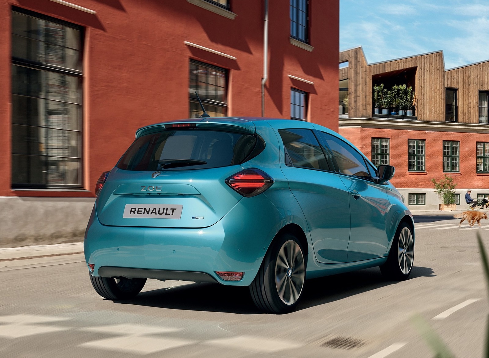 2020 Renault Zoe (Color: Celadon Blue) Rear Three-Quarter Wallpapers (6)