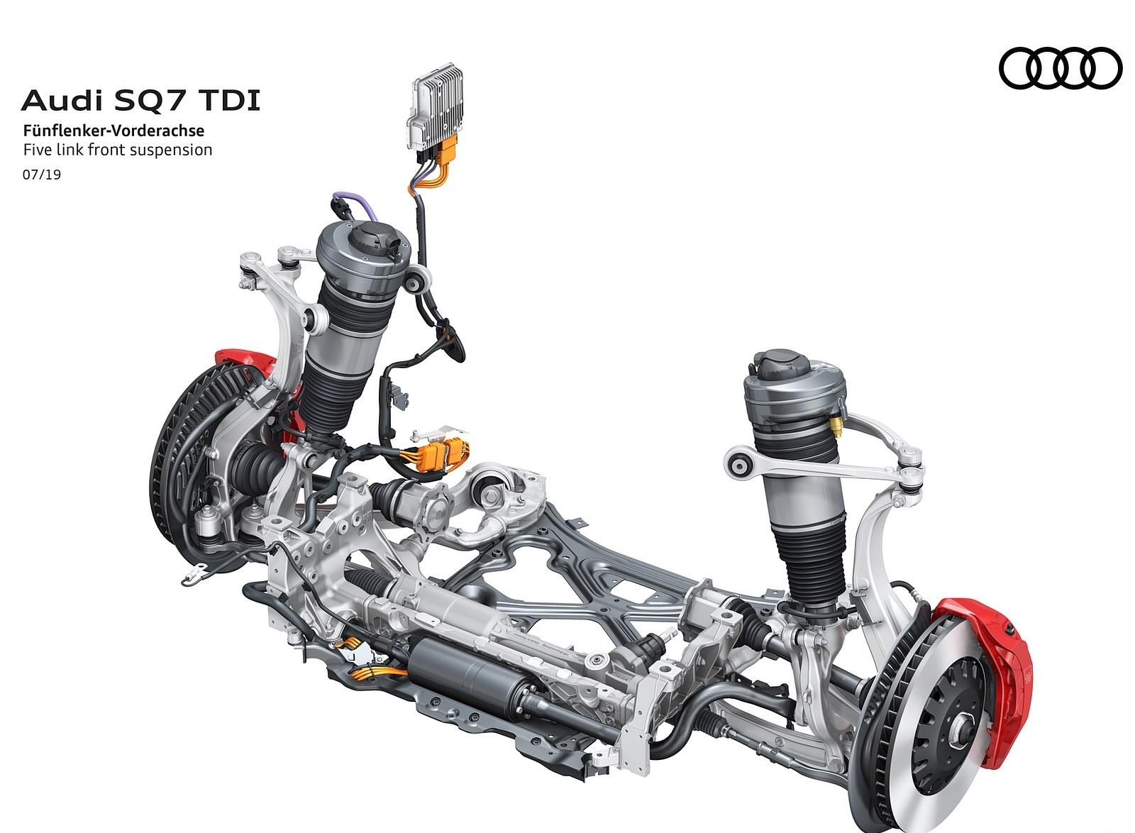 2020 Audi SQ7 TDI Five link front suspension Wallpapers #135 of 140