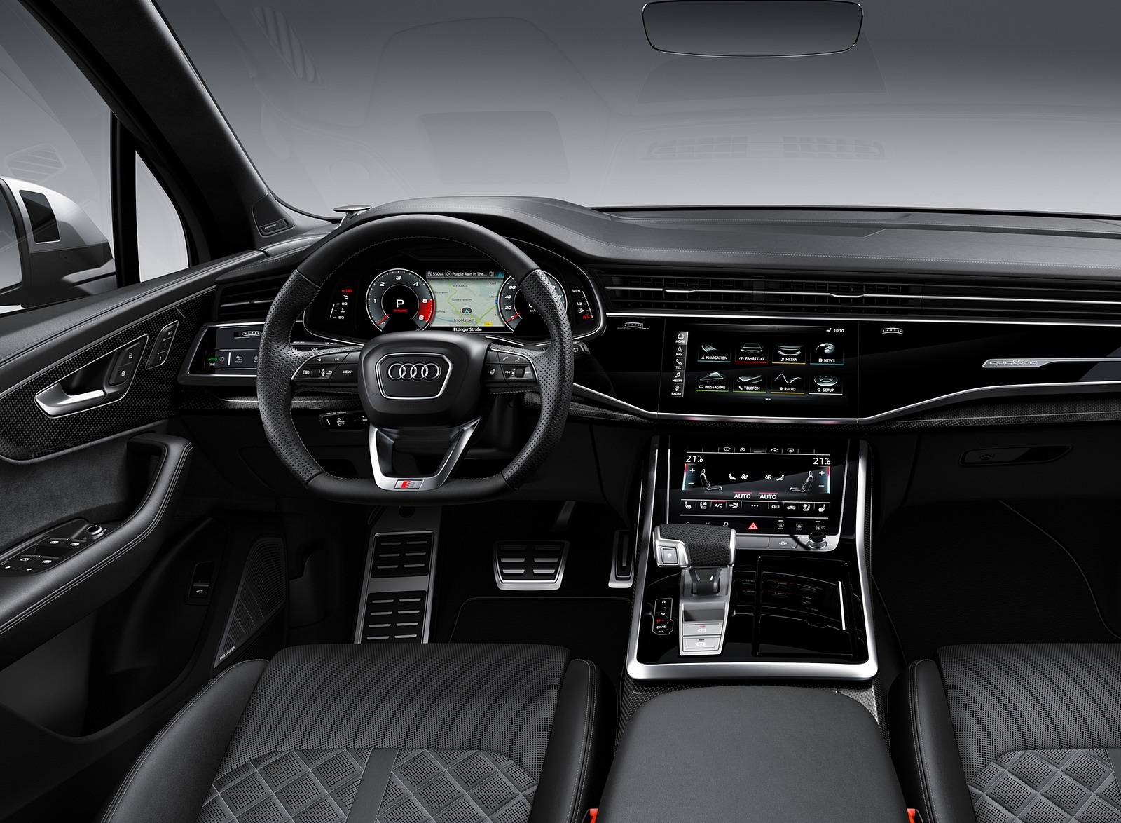 2020 Audi SQ7 TDI Interior Cockpit Wallpapers #128 of 140