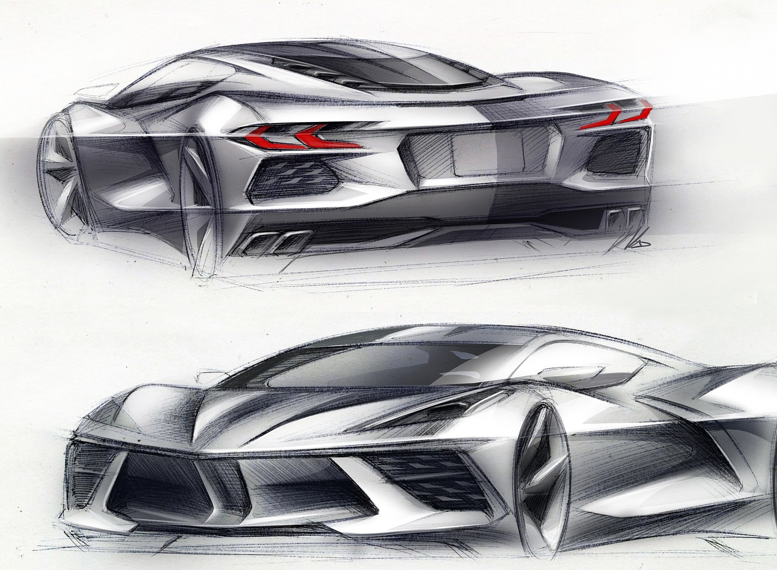 2020 Chevrolet Corvette C8 Stingray Design Sketch Wallpapers #163 of 166