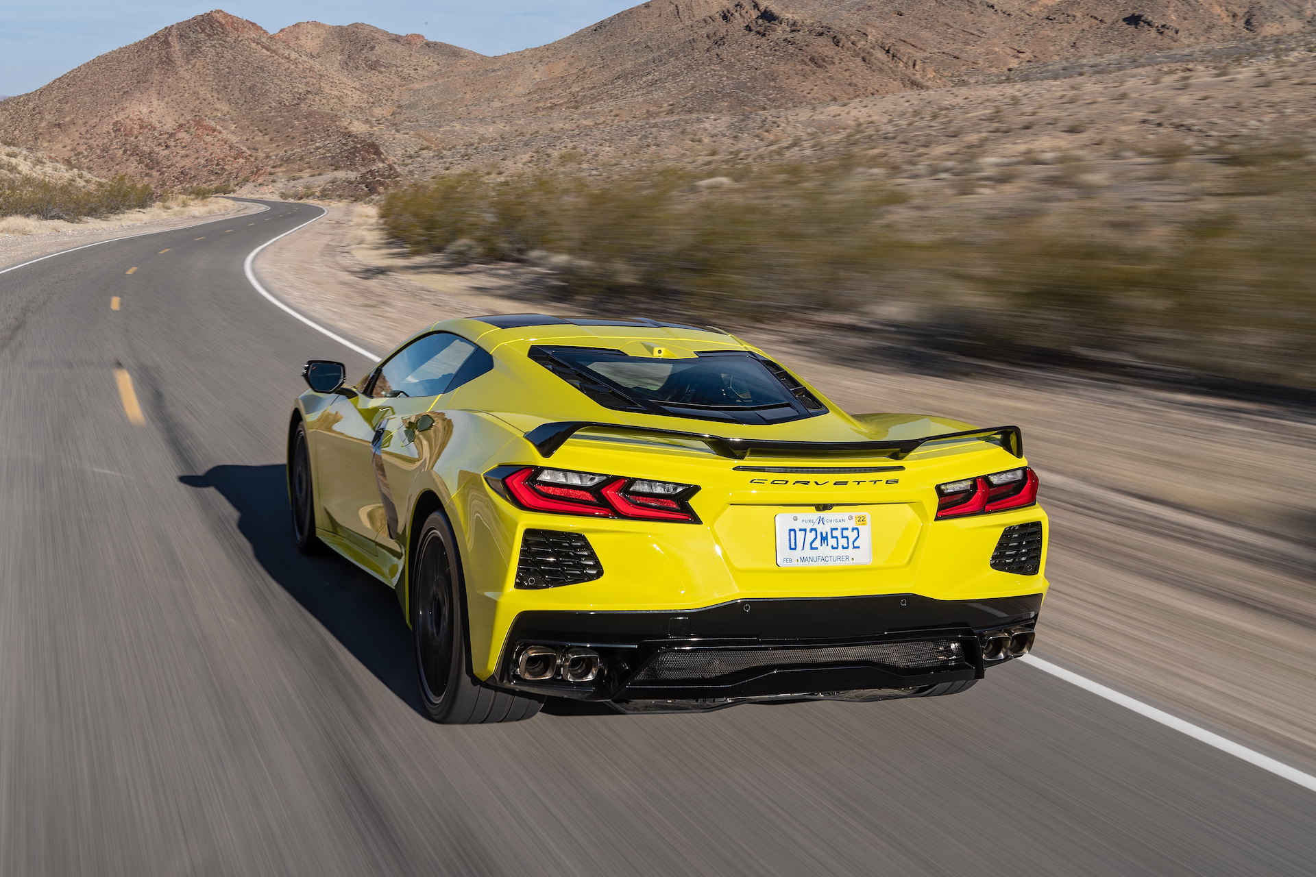 2020 Chevrolet Corvette Stingray (Color: Accelerate Yellow) Rear Three-Quarter Wallpapers #84 of 166