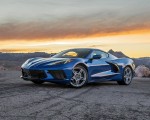 2020 Chevrolet Corvette Stingray (Color: Elkhart Lake Blue Metallic) Front Three-Quarter Wallpapers 150x120