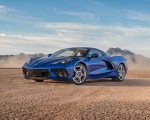 2020 Chevrolet Corvette Stingray (Color: Elkhart Lake Blue Metallic) Front Three-Quarter Wallpapers 150x120