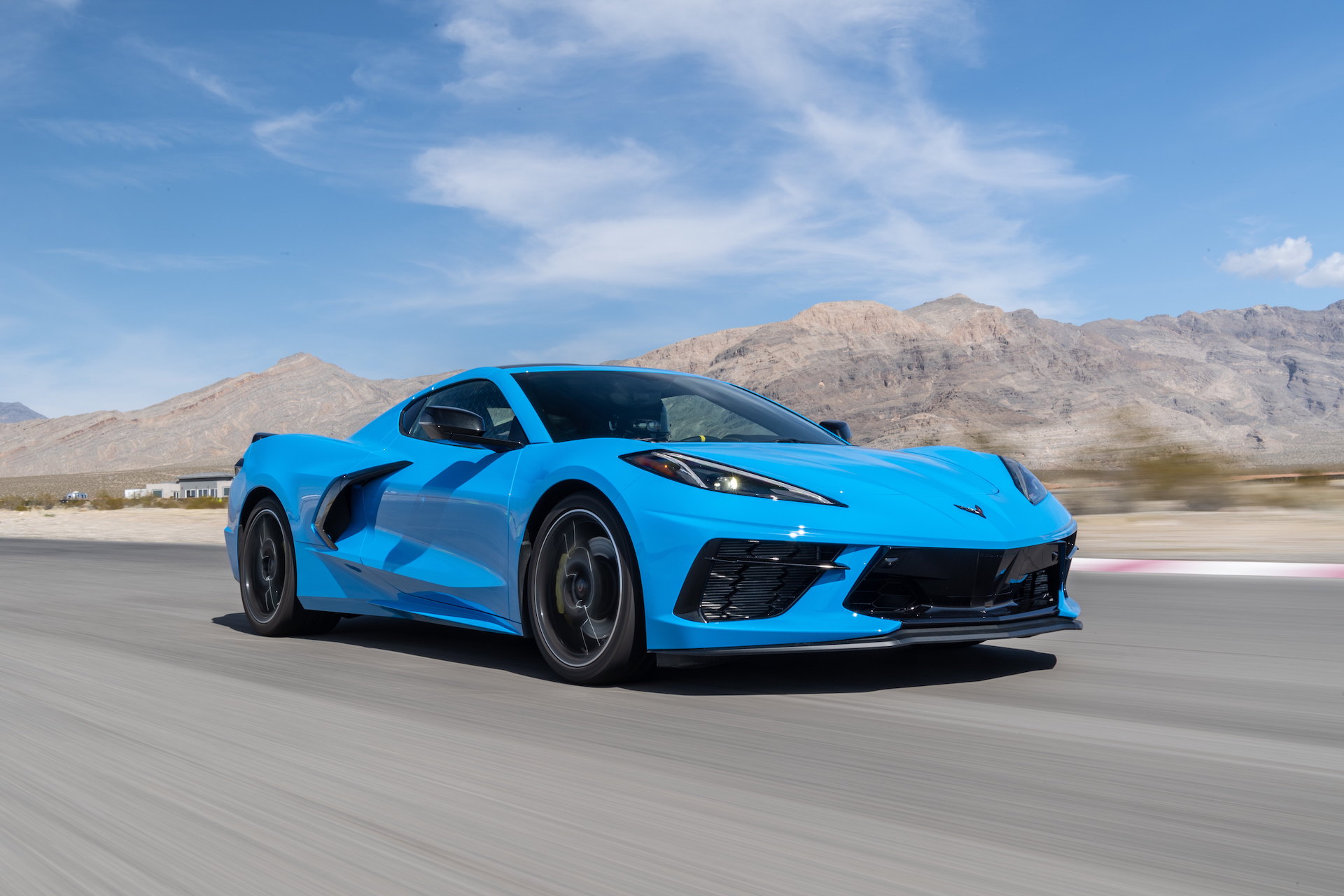 2020 Chevrolet Corvette Stingray (Color: Rapid Blue) Front Three-Quarter Wallpapers #75 of 166