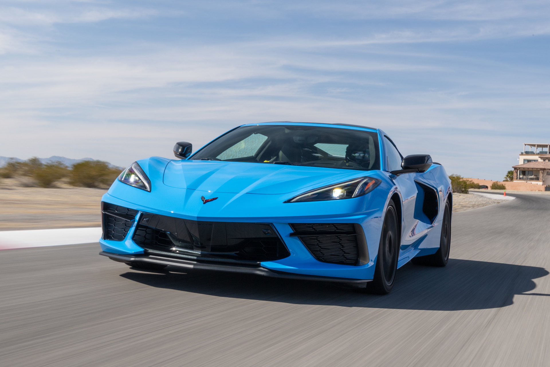 2020 Chevrolet Corvette Stingray (Color: Rapid Blue) Front Three-Quarter Wallpapers #76 of 166