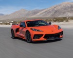 2020 Chevrolet Corvette Stingray (Color: Sebring Orange Tintcoat) Front Three-Quarter Wallpapers 150x120