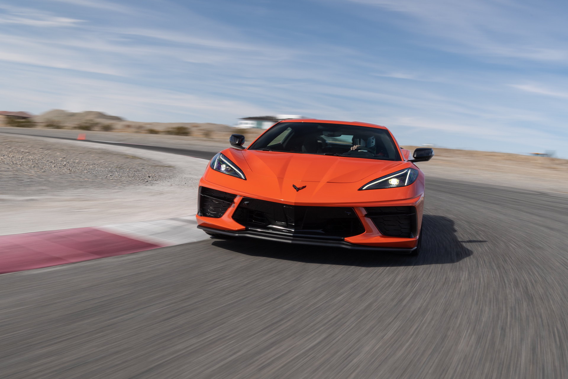 2020 Chevrolet Corvette Stingray (Color: Sebring Orange Tintcoat) Front Wallpapers (1)