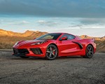 2020 Chevrolet Corvette Stingray (Color: Torch Red) Front Three-Quarter Wallpapers 150x120