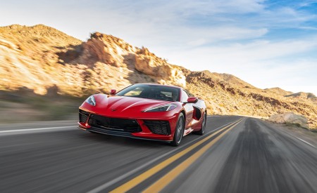 2020 Chevrolet Corvette Stingray (Color: Torch Red) Front Three-Quarter Wallpapers 450x275 (15)