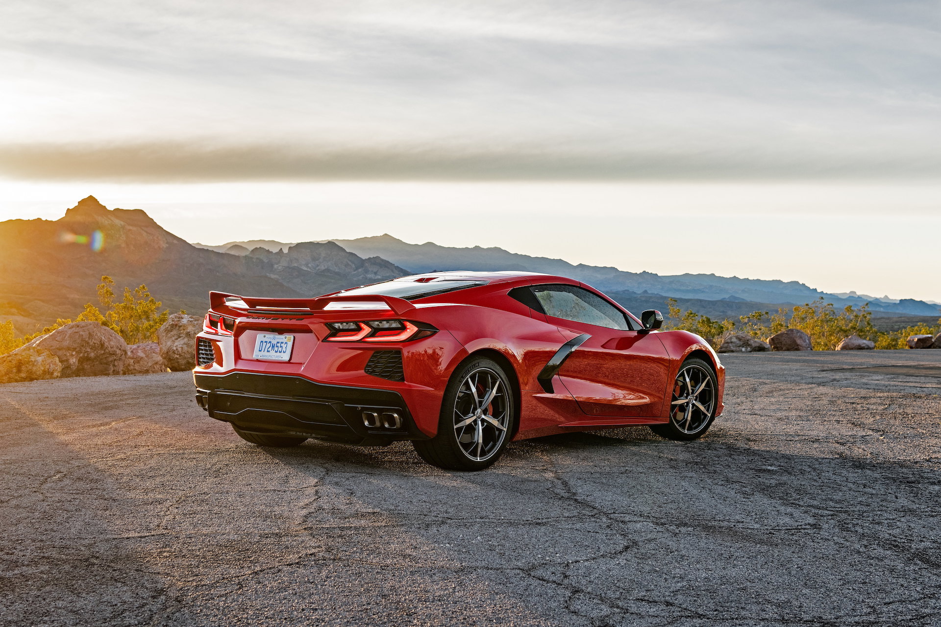 2020 Chevrolet Corvette Stingray (Color: Torch Red) Rear Three-Quarter Wallpapers #26 of 166