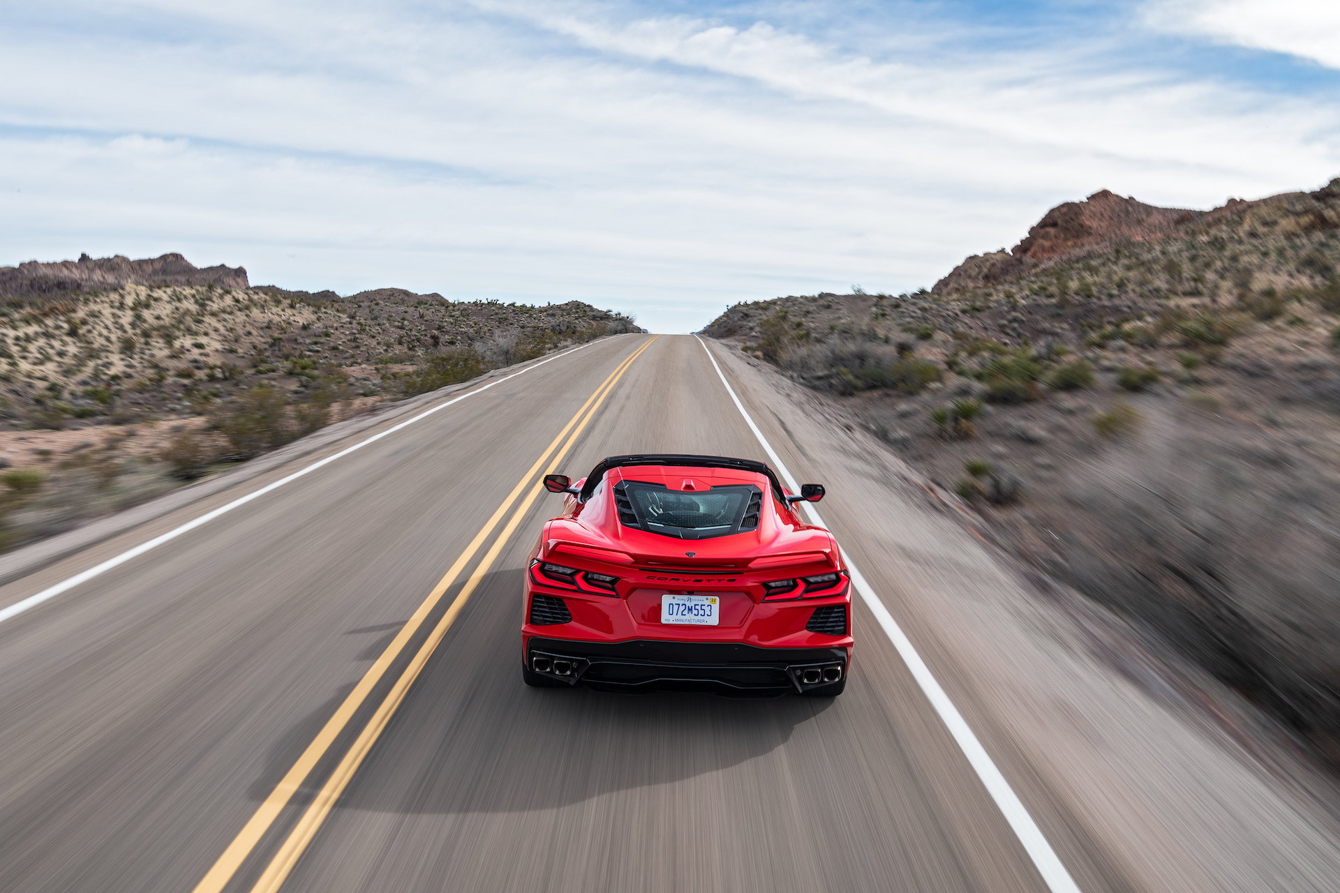 2020 Chevrolet Corvette Stingray (Color: Torch Red) Rear Wallpapers #19 of 166
