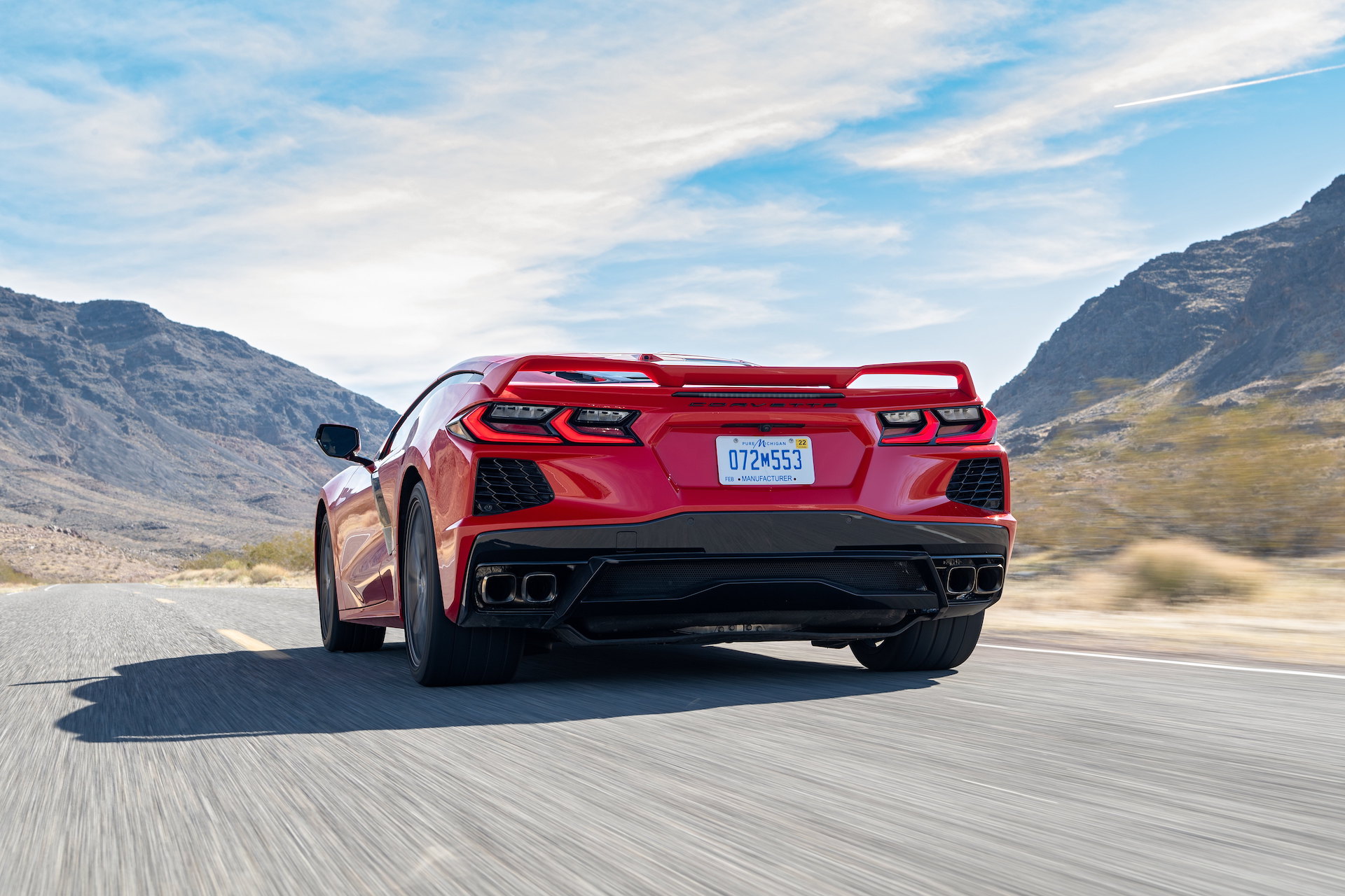 2020 Chevrolet Corvette Stingray (Color: Torch Red) Rear Wallpapers #20 of 166