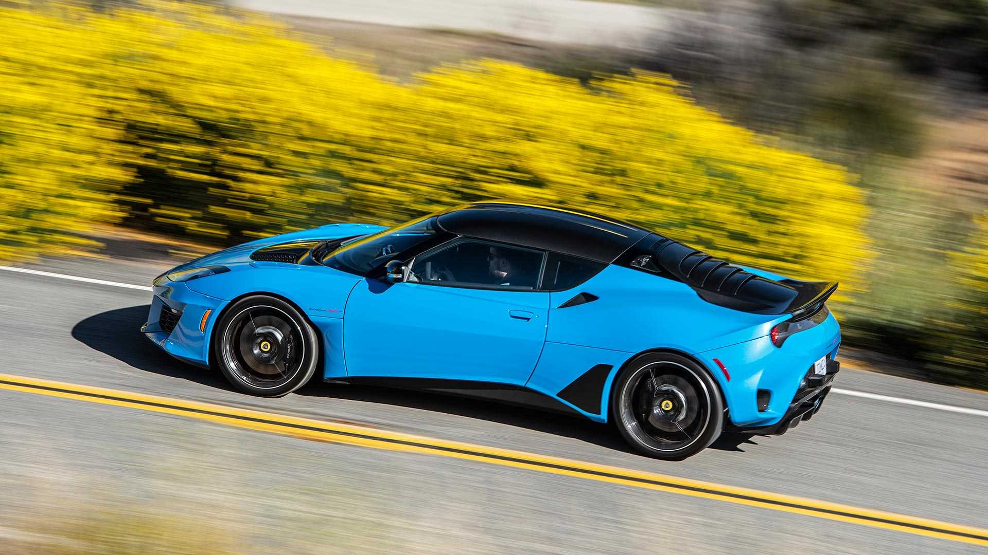 2020 Lotus Evora GT (Color: Cyan Blue) Side Wallpapers (1)