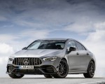 2020 Mercedes-AMG CLA 45 (Color: Designo Mountain Gray Magno) Front Three-Quarter Wallpapers 150x120