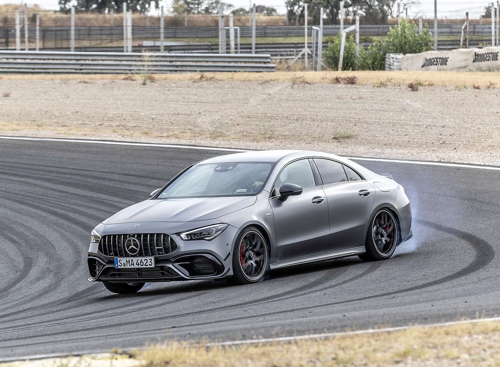 2020 Mercedes-AMG CLA 45 (Color: Designo Mountain Gray Magno) Front Three-Quarter Wallpapers #19 of 86