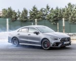 2020 Mercedes-AMG CLA 45 (Color: Designo Mountain Gray Magno) Front Three-Quarter Wallpapers 150x120 (20)