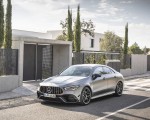 2020 Mercedes-AMG CLA 45 (Color: Designo Mountain Gray Magno) Front Three-Quarter Wallpapers 150x120