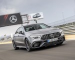 2020 Mercedes-AMG CLA 45 (Color: Designo Mountain Gray Magno) Front Three-Quarter Wallpapers 150x120