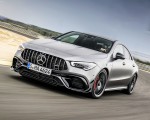 2020 Mercedes-AMG CLA 45 (Color: Designo Mountain Gray Magno) Front Three-Quarter Wallpapers 150x120 (22)