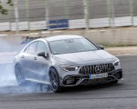 2020 Mercedes-AMG CLA 45 (Color: Designo Mountain Gray Magno) Front Three-Quarter Wallpapers 150x120