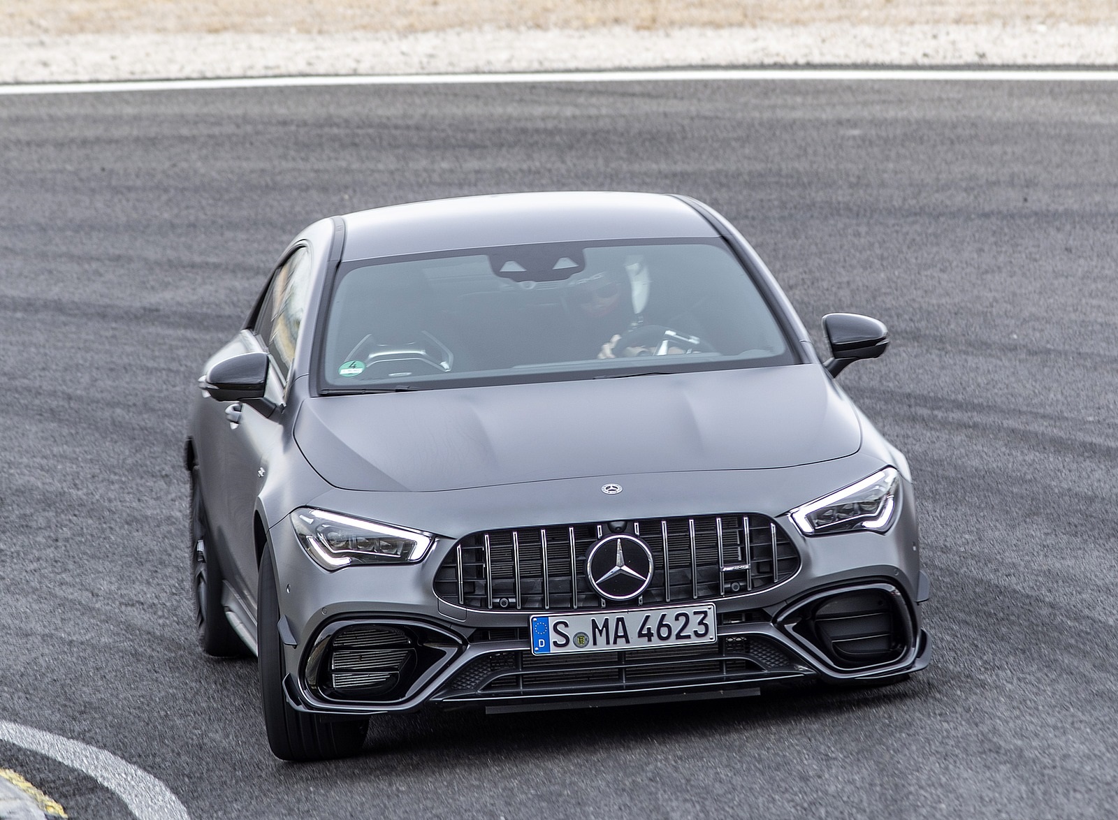 2020 Mercedes-AMG CLA 45 (Color: Designo Mountain Gray Magno) Front Wallpapers #24 of 86