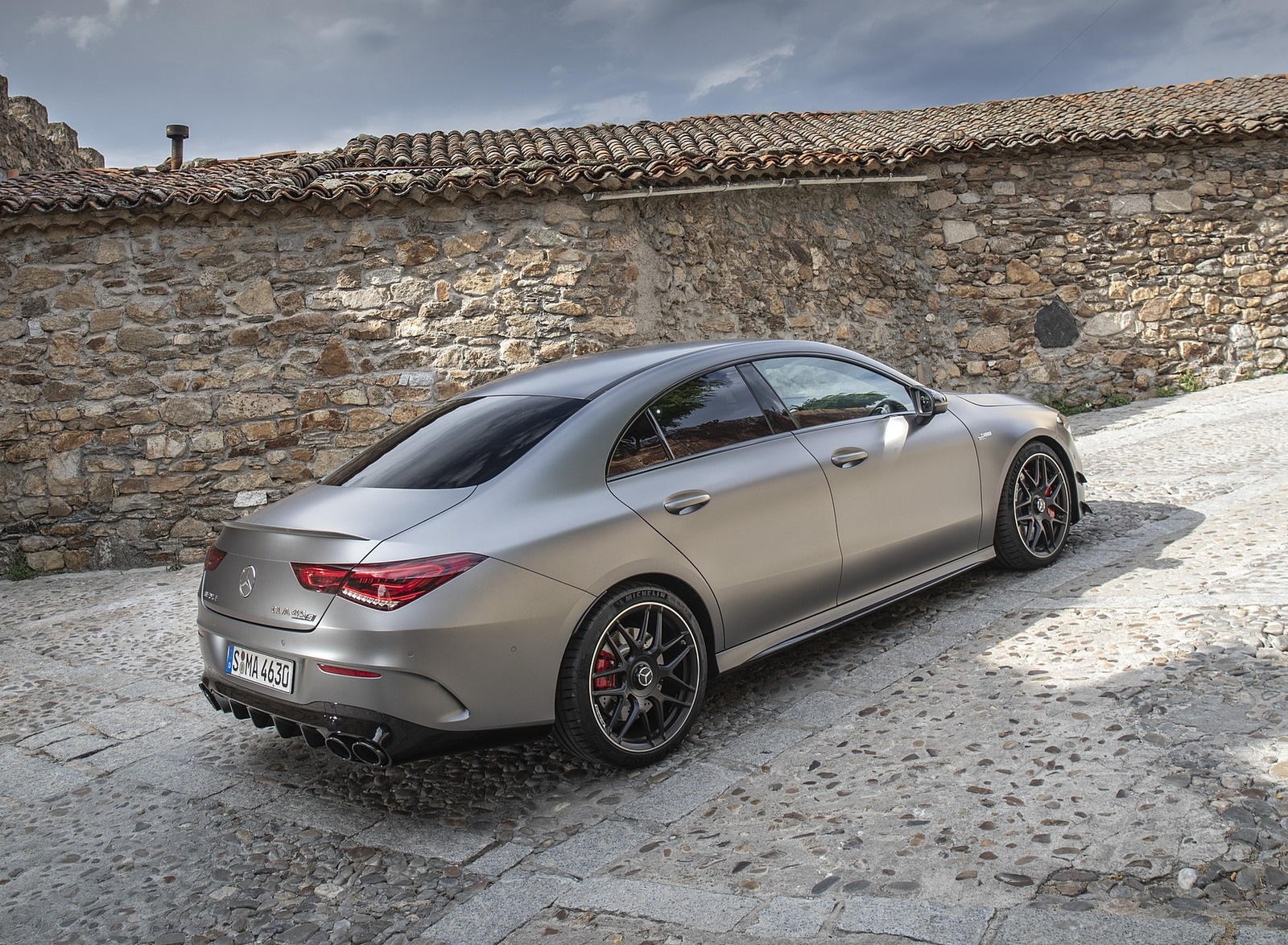Mercedes Amg Cla 45 Color Designo Mountain Gray Magno Rear Three Quarter Wallpapers 44 Newcarcars