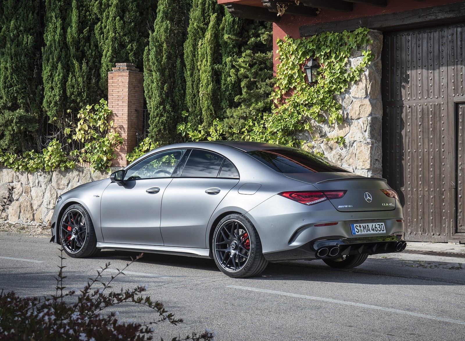 2020 Mercedes-AMG CLA 45 (Color: Designo Mountain Gray Magno) Rear Three-Quarter Wallpapers #45 of 86