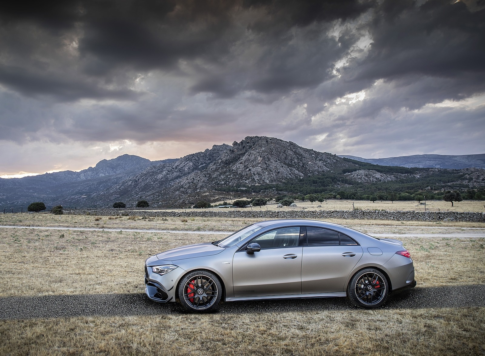 2020 Mercedes-AMG CLA 45 (Color: Designo Mountain Gray Magno) Side Wallpapers #39 of 86