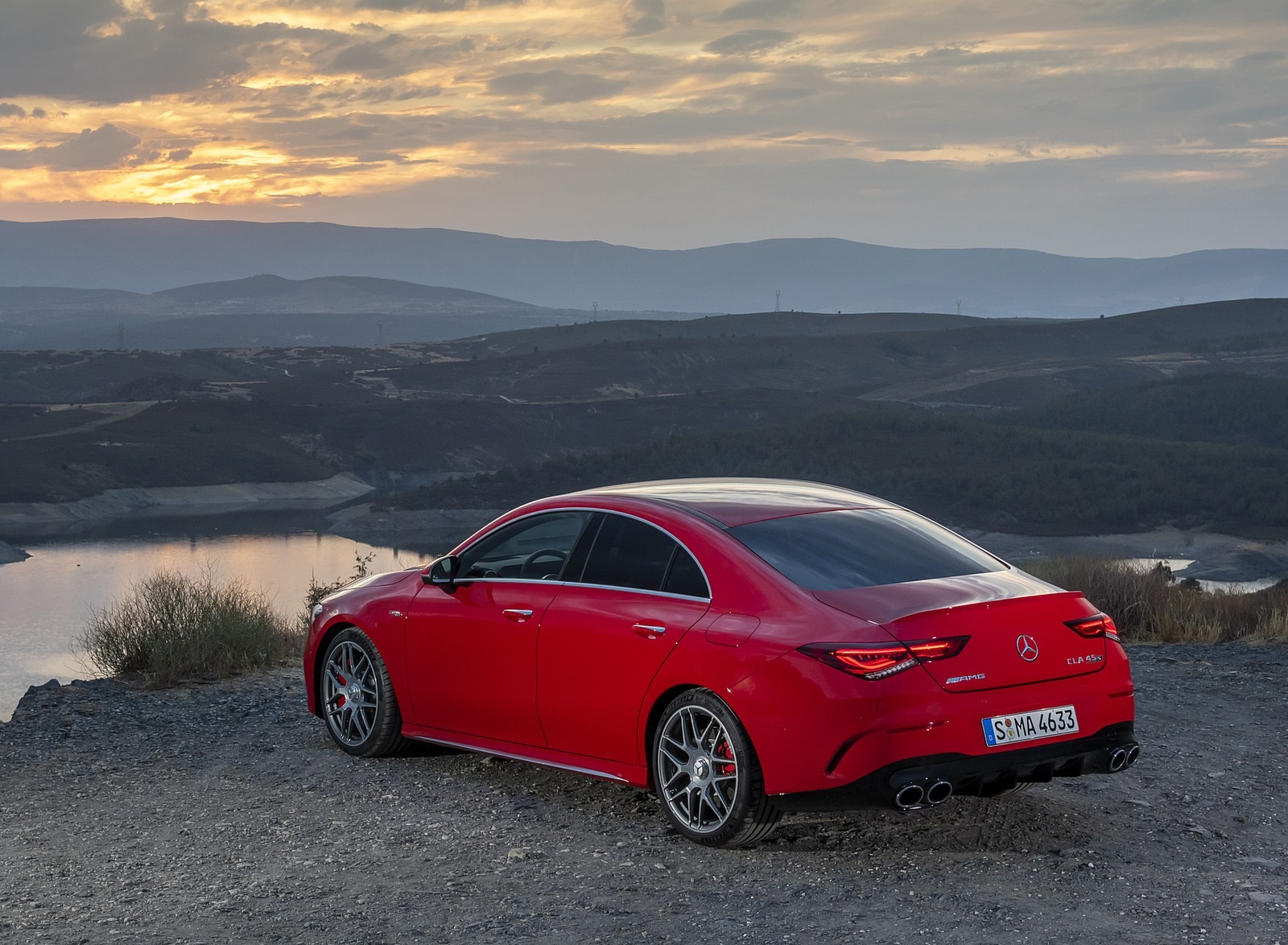 2020 Mercedes-AMG CLA 45 (Color: Jupiter Red) Rear Three-Quarter Wallpapers #6 of 86