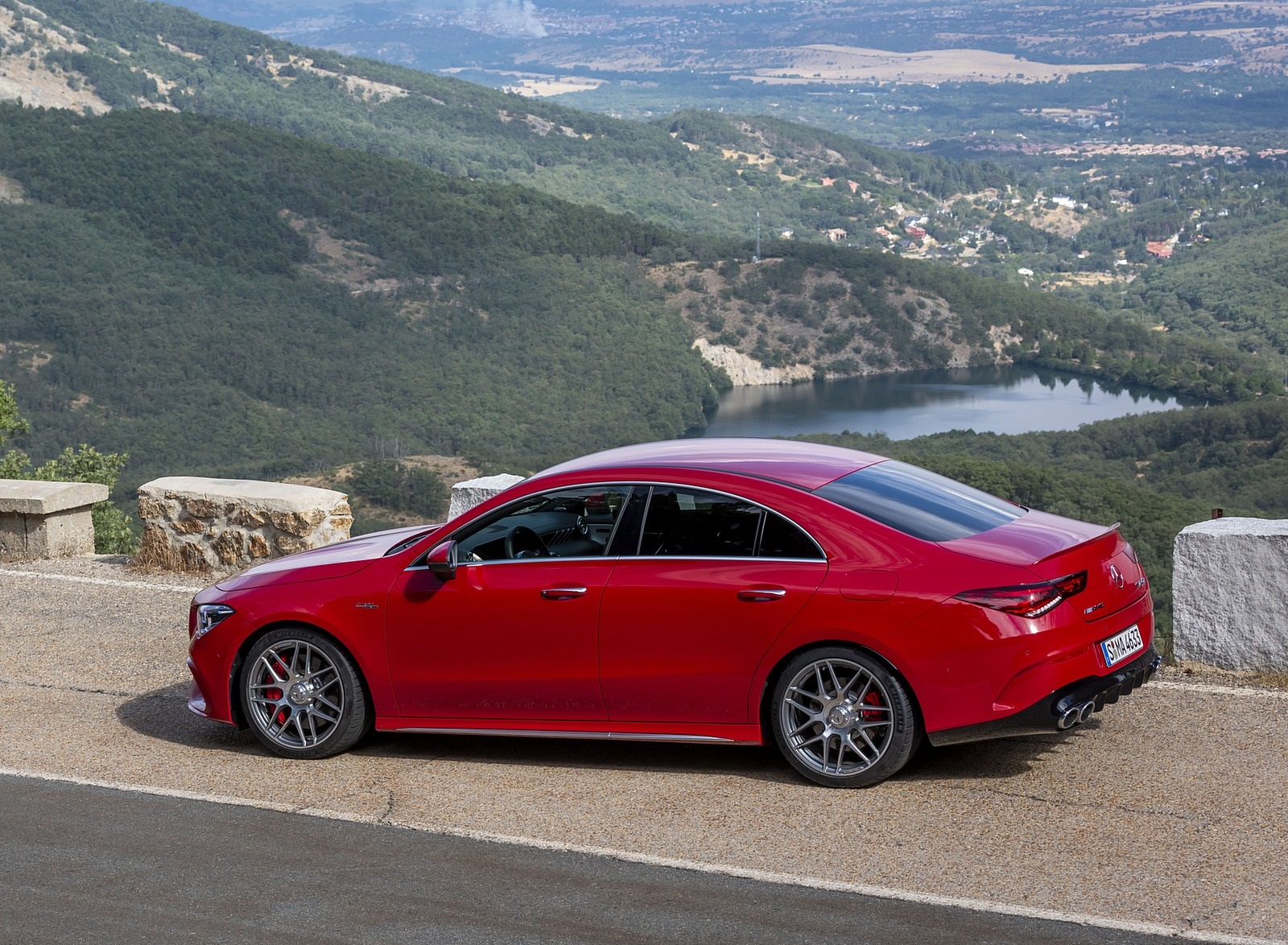 2020 Mercedes-AMG CLA 45 (Color: Jupiter Red) Side Wallpapers (9)