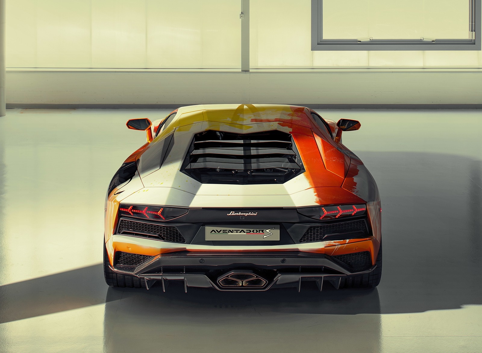 2019 Lamborghini Aventador S by Skyler Grey Rear Wallpapers #11 of 31