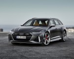 2020 Audi RS 6 Avant (Color: Daytona Gray Matt) Front Three-Quarter Wallpapers 150x120