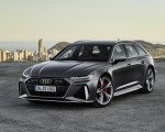 2020 Audi RS 6 Avant (Color: Daytona Gray Matt) Front Three-Quarter Wallpapers 150x120