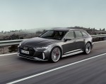 2020 Audi RS 6 Avant (Color: Daytona Gray Matt) Front Three-Quarter Wallpapers 150x120