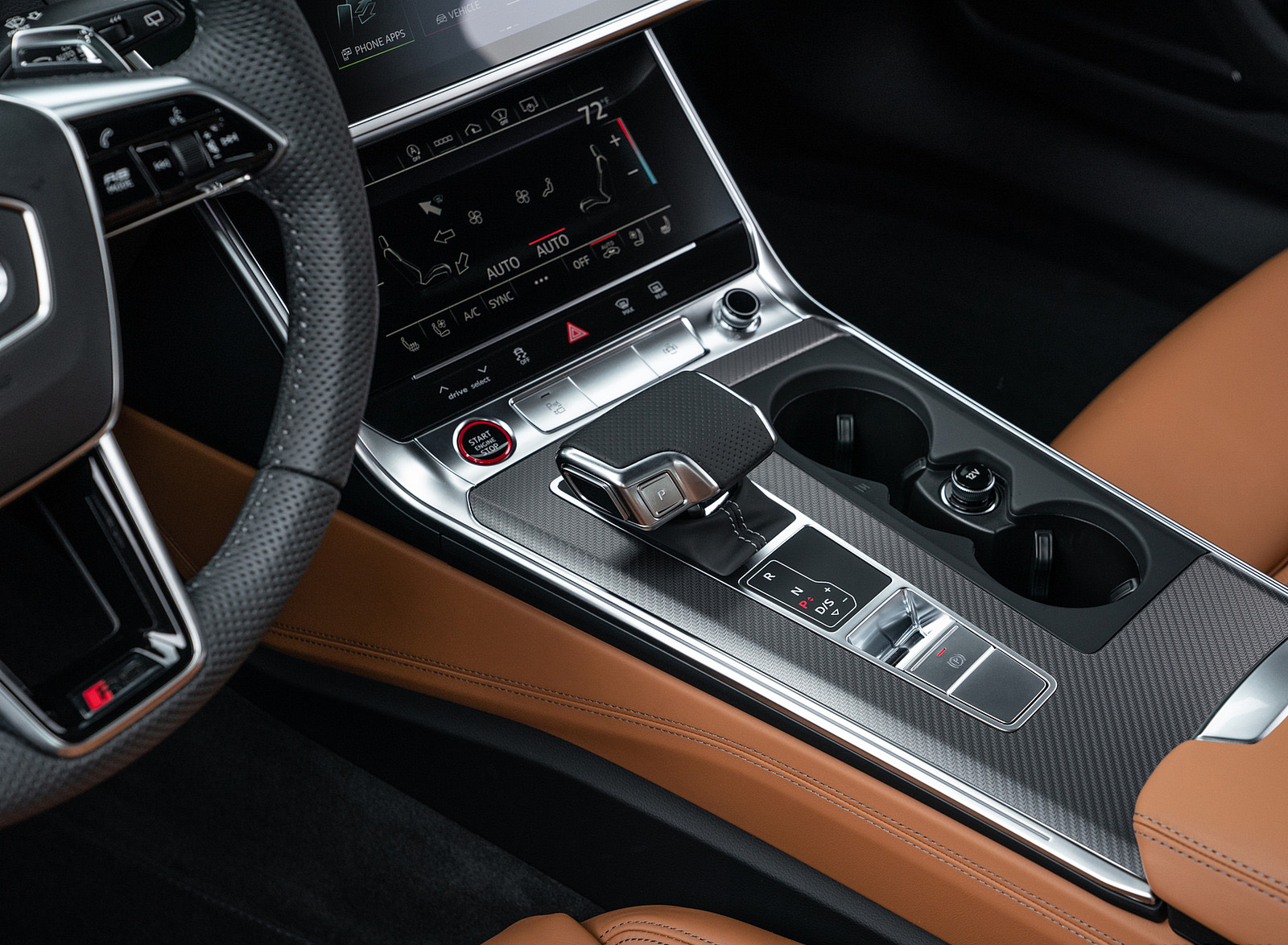 2020 Audi RS 6 Avant (Color: Nardo Gray; US-Spec) Central Console Wallpapers #108 of 120