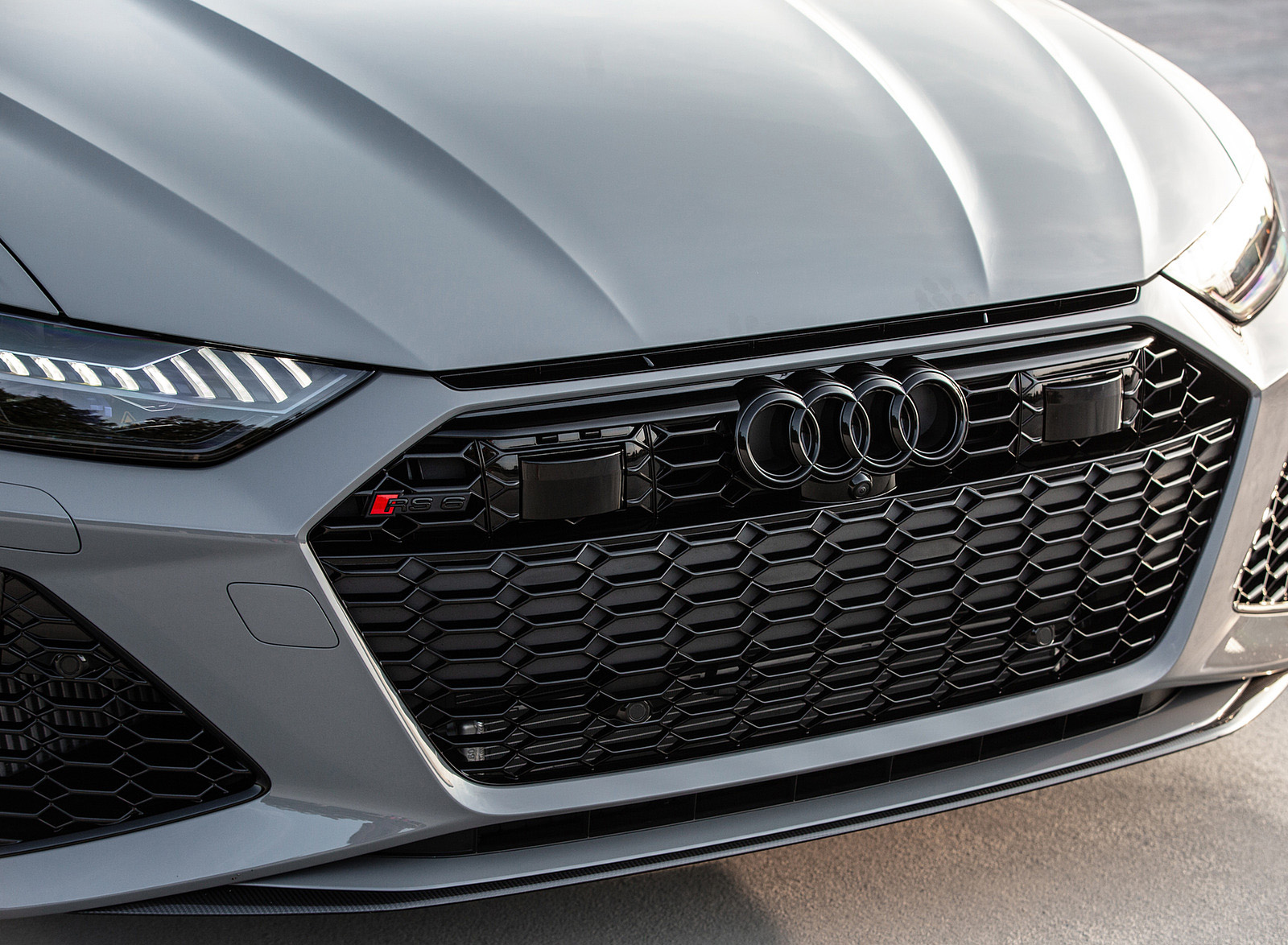 2020 Audi RS 6 Avant (Color: Nardo Gray; US-Spec) Grille Wallpapers #96 of 120