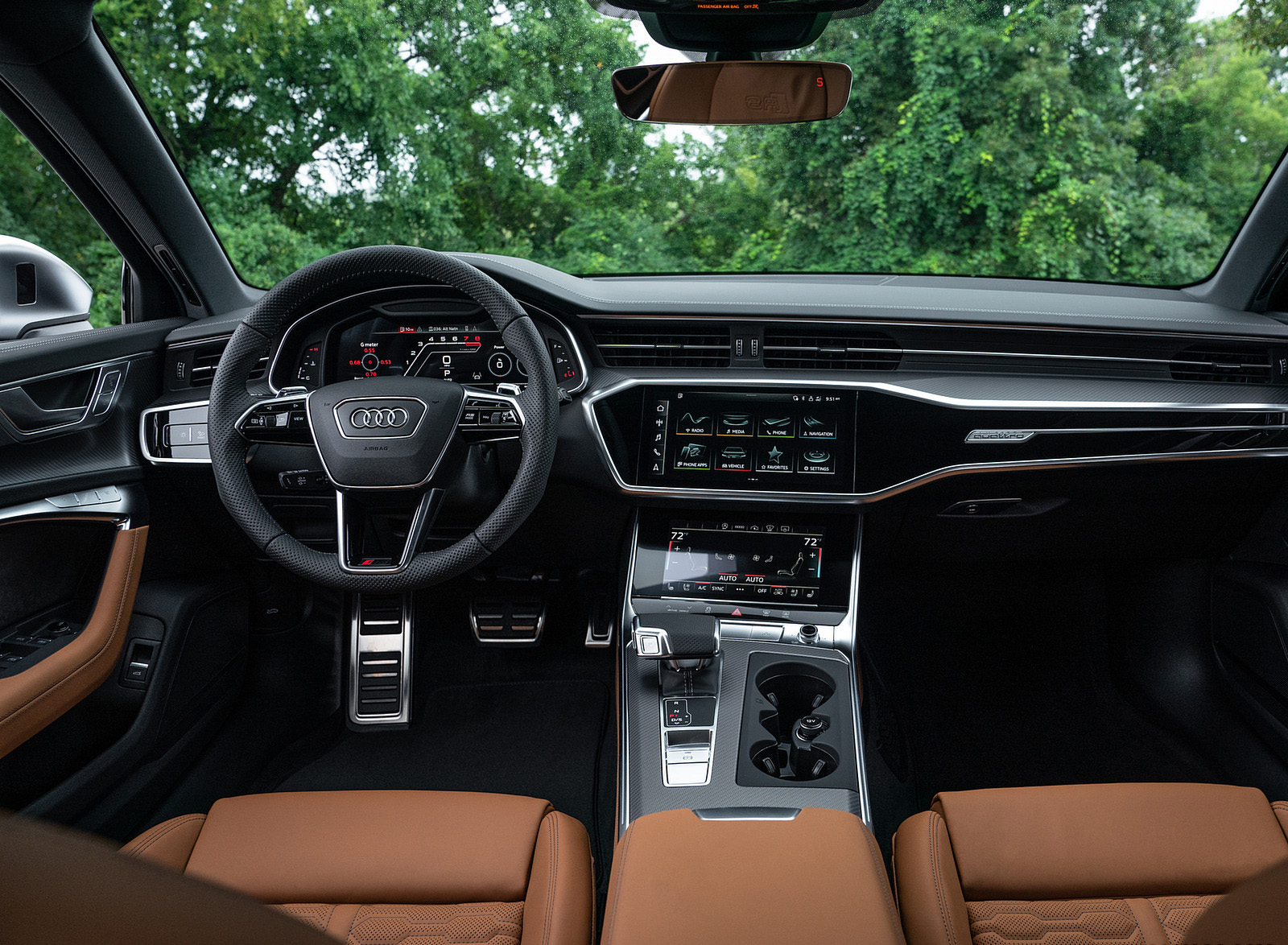 2020 Audi RS 6 Avant (Color: Nardo Gray; US-Spec) Interior Cockpit Wallpapers #105 of 120
