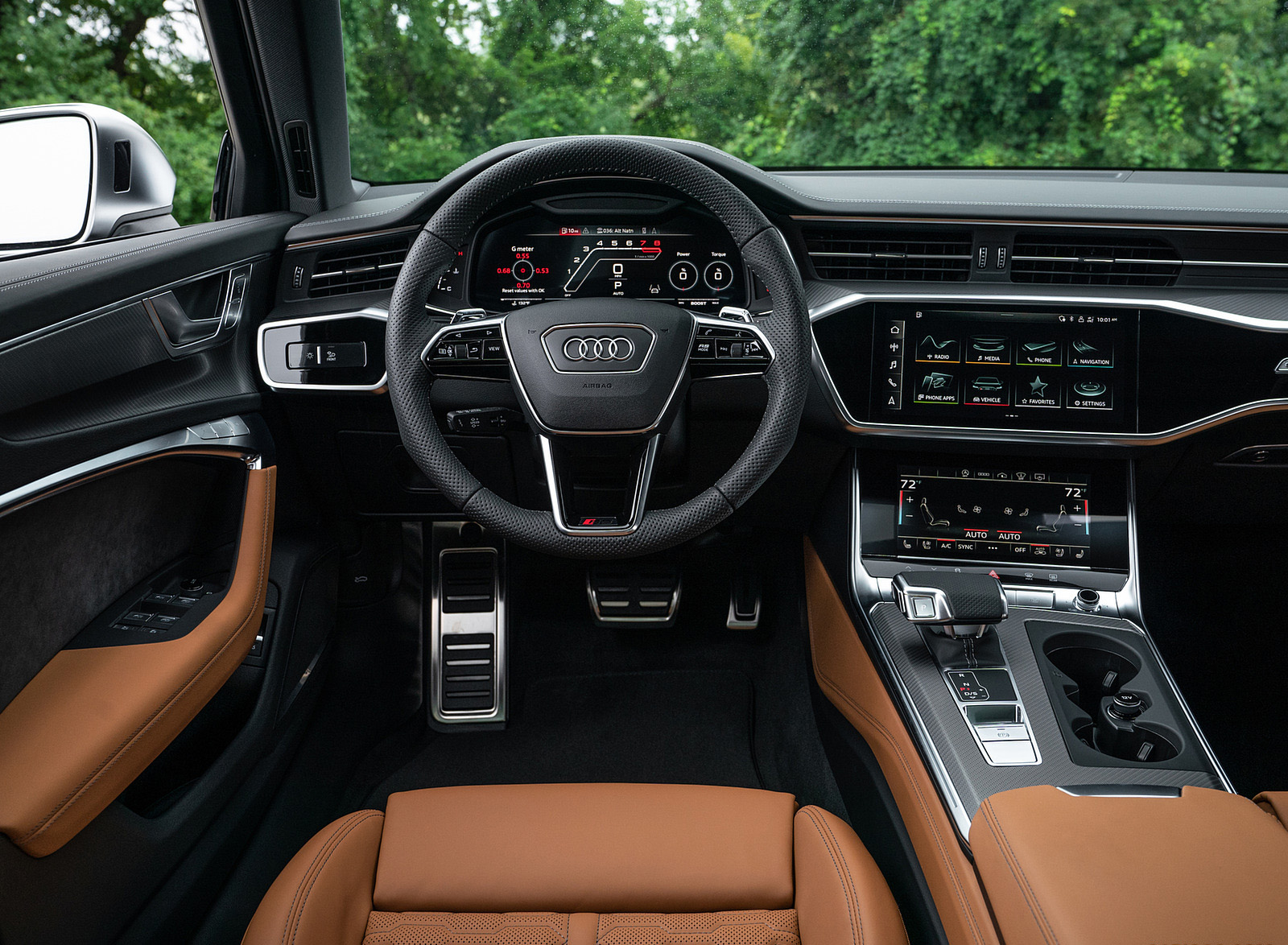 2020 Audi RS 6 Avant (Color: Nardo Gray; US-Spec) Interior Cockpit Wallpapers #106 of 120
