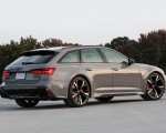 2020 Audi RS 6 Avant (Color: Nardo Gray; US-Spec) Rear Three-Quarter Wallpapers 150x120