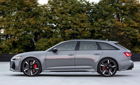 2020 Audi RS 6 Avant (Color: Nardo Gray; US-Spec) Side Wallpapers 450x275 (93)