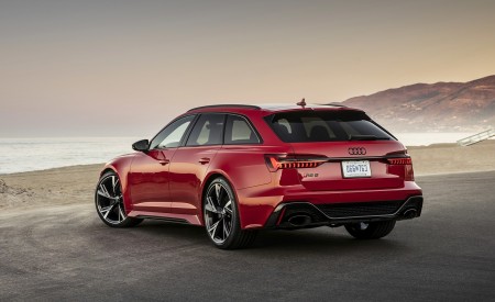 2020 Audi RS 6 Avant (Color: Tango Red) Rear Three-Quarter Wallpapers 450x275 (10)