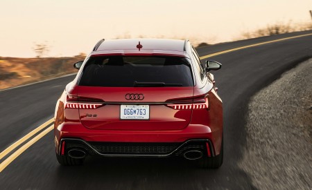 2020 Audi RS 6 Avant (Color: Tango Red) Rear Wallpapers 450x275 (5)