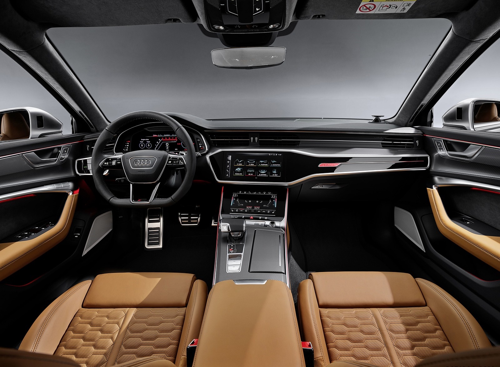 2020 Audi RS 6 Avant Interior Cockpit Wallpapers #74 of 120