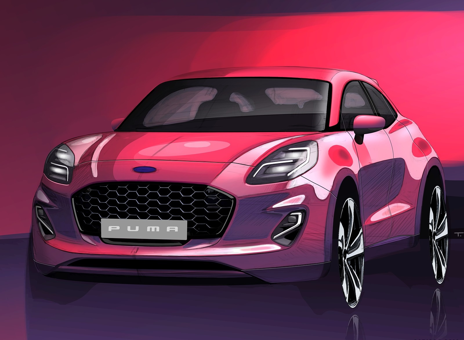 2020 Ford Puma Design Sketch Wallpapers #40 of 50