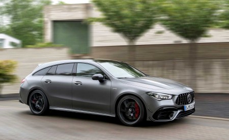 2020 Mercedes-AMG CLA 45 S 4MATIC+ Shooting Brake Front Three-Quarter Wallpapers 450x275 (9)